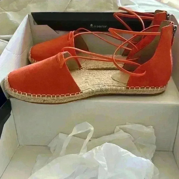 Eileen Fisher Lace Espadrille Wrap Sandals - Picture 12 of 13